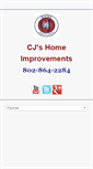 Mobile Screenshot of cjhomeimprovementsllcvermont.com